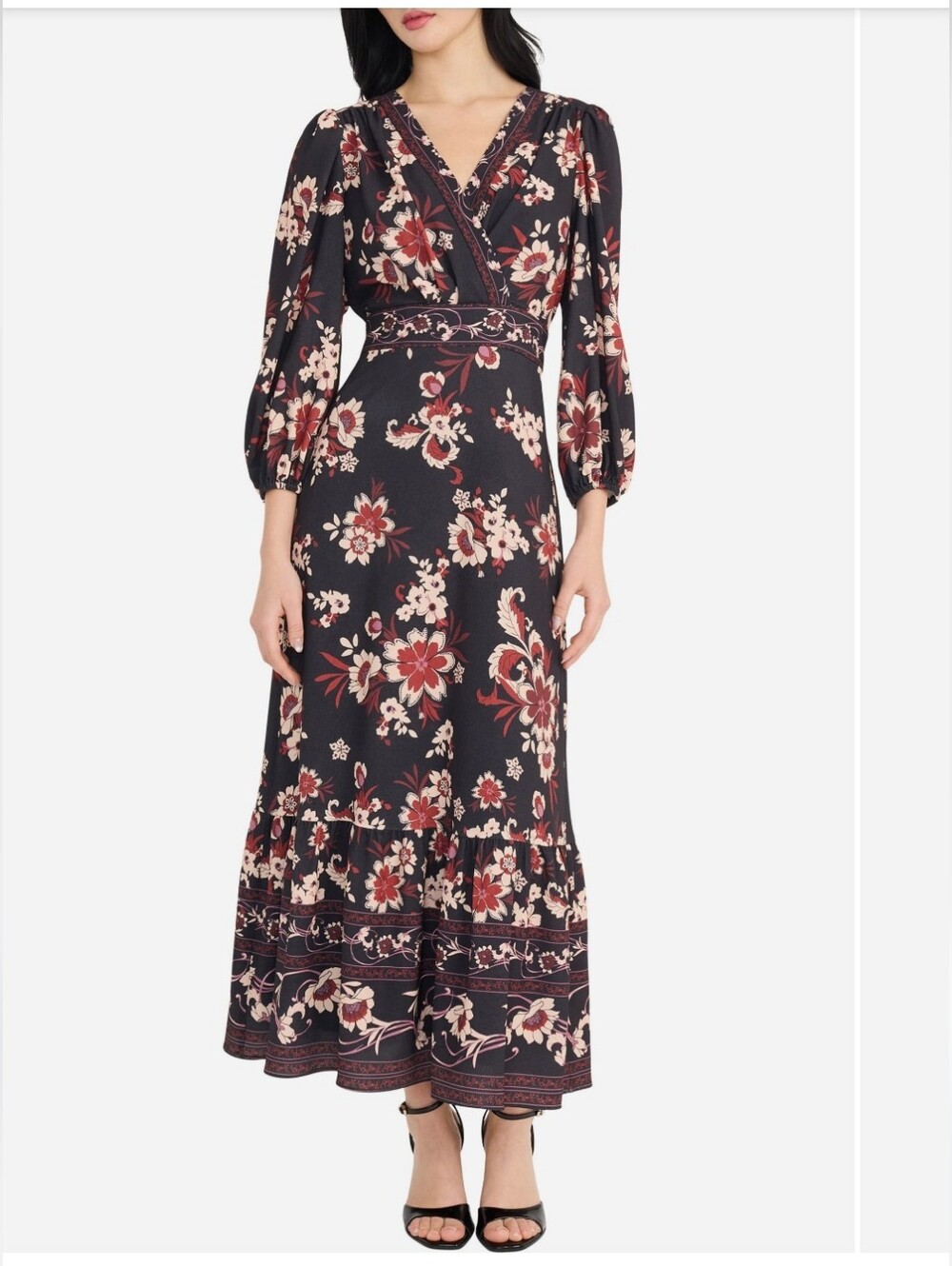NWT Donna Morgan Tiered Maxi Dress